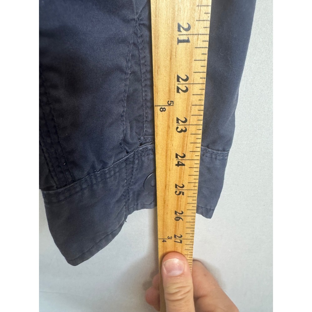 Diesel Jeans Navy Blue Cotton Bomber Jacket Mens Medium Full Zip Utility Coat - Picture 12 of 12